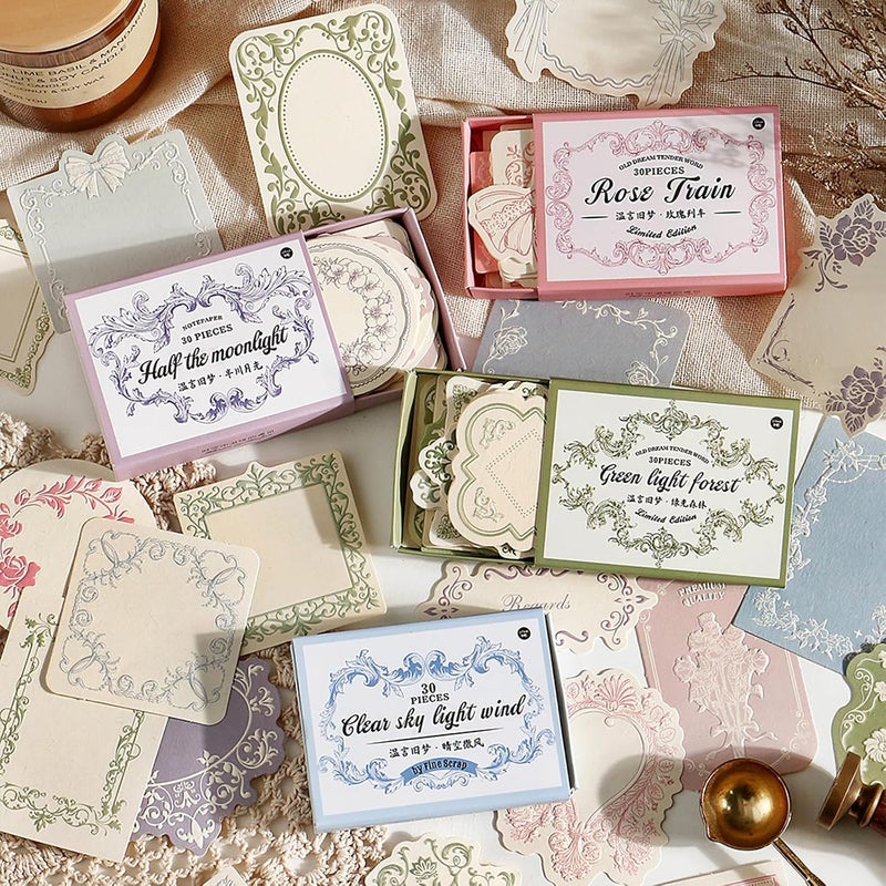 MAXLEAF 120pcs Vintage Scrapbooking Letter Writing Paper for Journaling Supplies, Aesthetic Decorative Craft Material Paper for Junk Journals Planner Scrapbook - Image 2